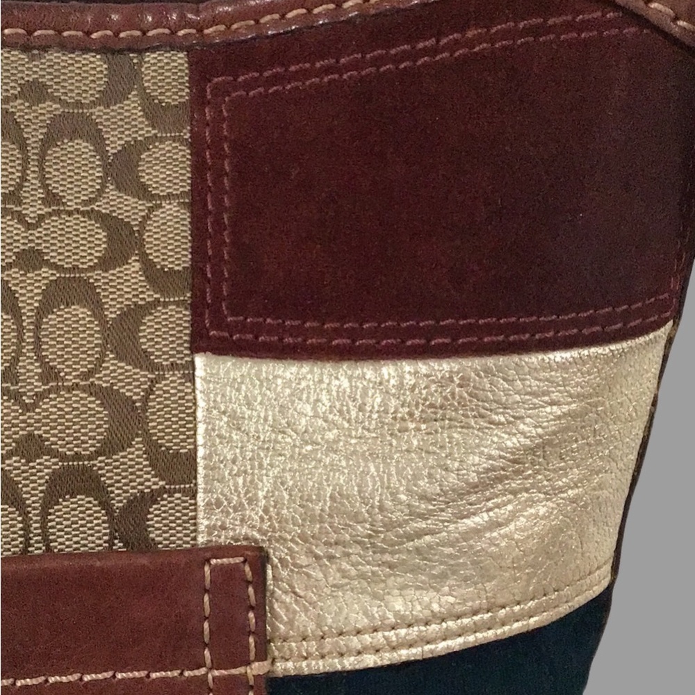 Coach Holiday Patchwork Bleecker Hobo Crossbody/S… - image 8